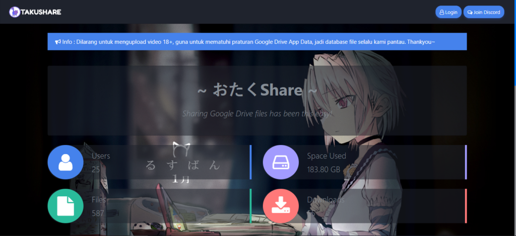 OtakuShare Google Drive Sharer PHP Script | Otakushare php script