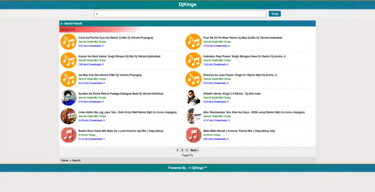 Mp3Bank.asia Style New PHP Music Script (Autoindex PHP Script V3)
