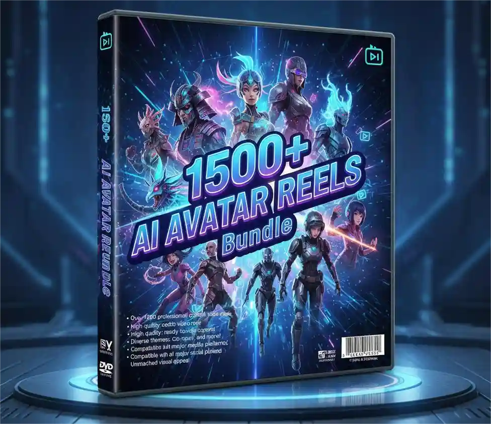 AI Avatar Reels Bundle: 1500+ Ready-to-Use Videos for Social Media