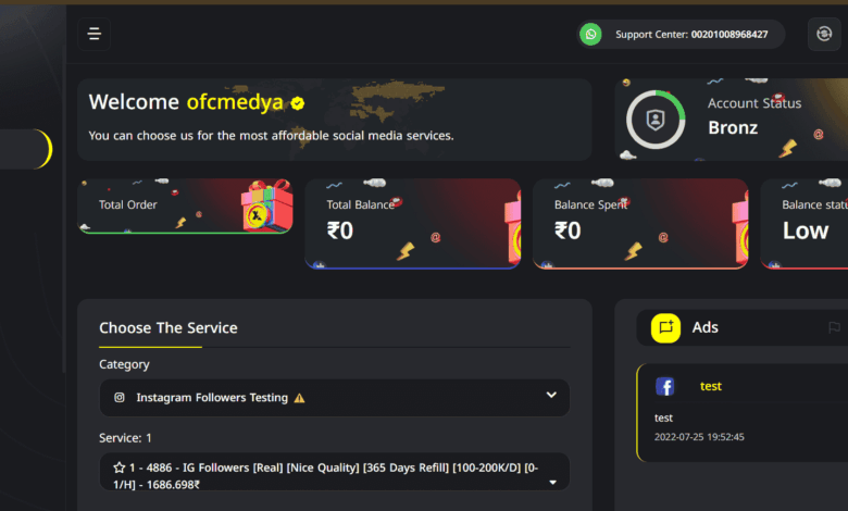 Premium SMM Panel Script with 6 Themes